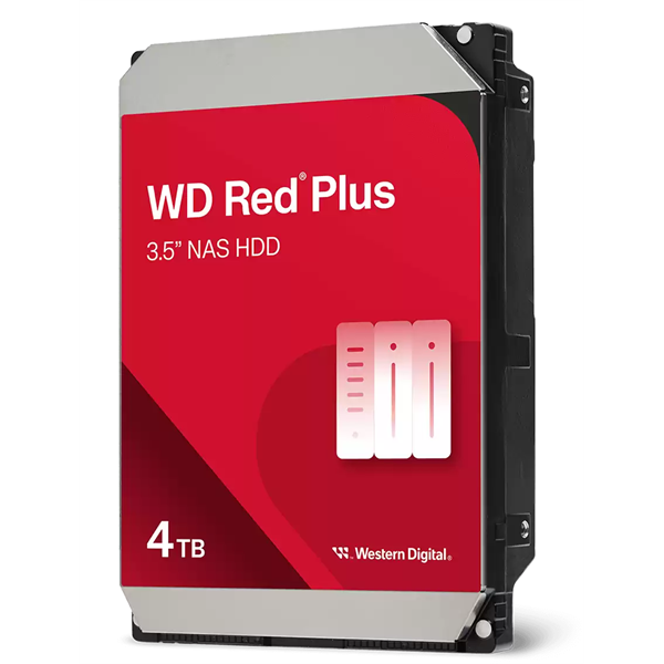 Western Digital 3,5" 4000GB belső SATAIII 5400RPM 256MB RED PLUS WD40EFPX winchester 3 év