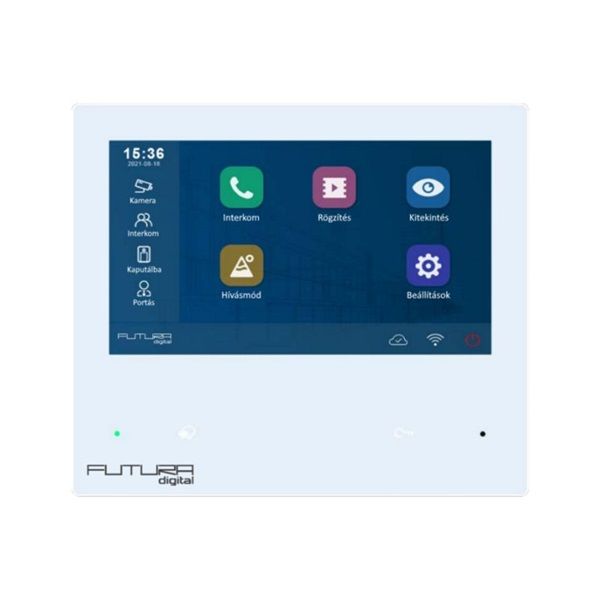 FUTURA VIX-482 érintőkijelzős/Wi-Fi modul hívástovábbítással/7&quot;-s kijelző/Interkom/IP videós lakáskészülék
