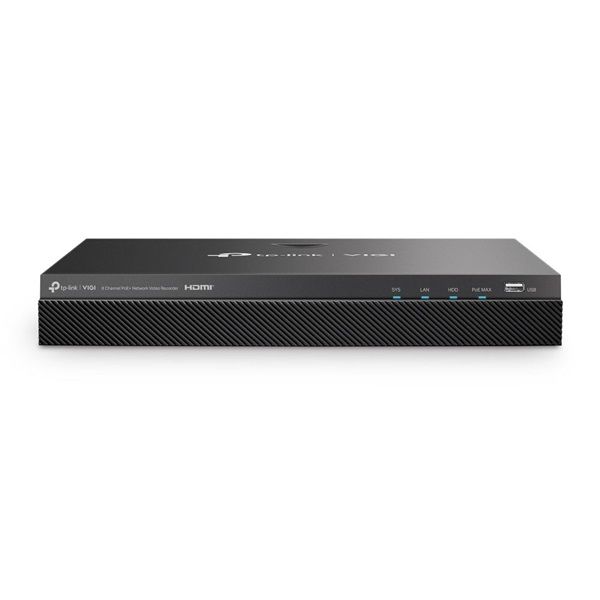 TP-Link VIGI NVR2008H-8MP /8 csatorna/H265+/80Mbps rögzítés/2x SATA/8x PoE+ (93W) hálózati rögzítő (NVR)