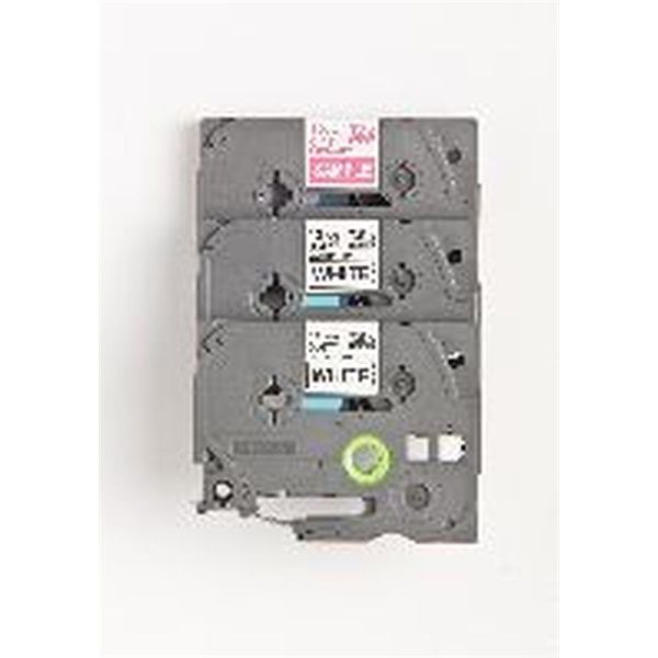 Brother TZe-241 18mmx8m fehér/fekete laminált szalag