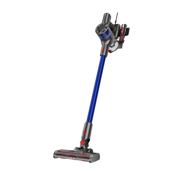 TOO-CVC-X3-BL kék akkumulátoros álló porszívó 140W, 11kPa, 0,5 liter, elektromos kefe Self standing funkcióval