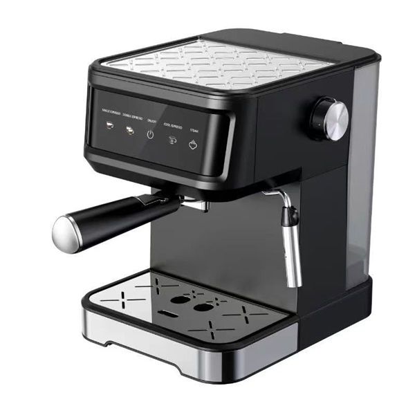 TOO CM-850-B Eszpresszó kávéfőző tejhabosítóval, érintő kapcsolókkal, 20 bar, 850W, fekete-rozsdamentes