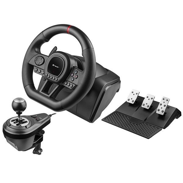 Tracer TRAJOY47345 SimRacer GameZone PS3/PS4/PC/Xbox 360/One/Series/Nintendo Switch 6in1 kormány + pedál + váltó