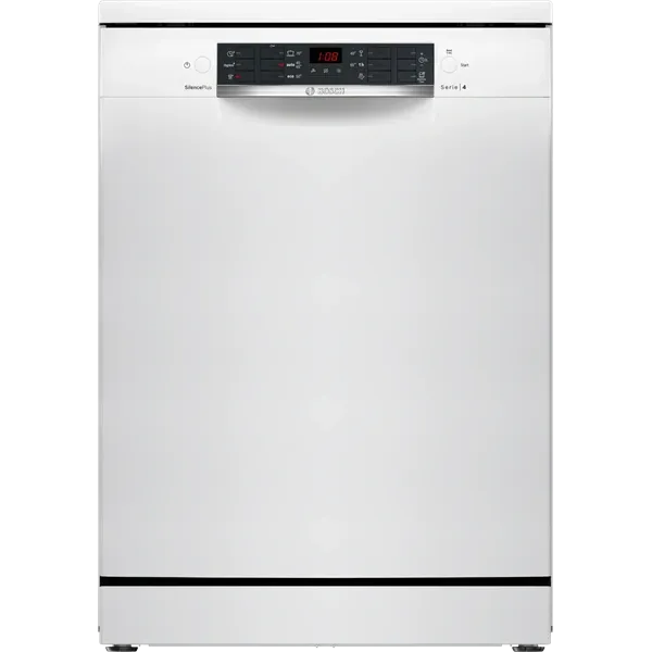 Bosch SMS46KW02E fehér, programok száma: 5, szabadonálló, 13 terítékes mosogatógép