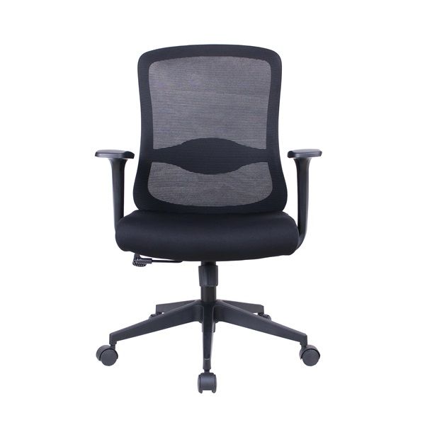 IRISOffice Solara fekete szövet-hálós irodai forgószék fej és háttámasszal