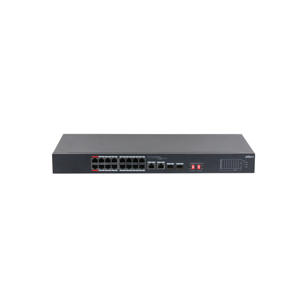 Dahua S3218-16ET-135 16x 10/100 (PoE 135W)+2x 100/1000 Uplink/SFP combo uplink PoE switch
