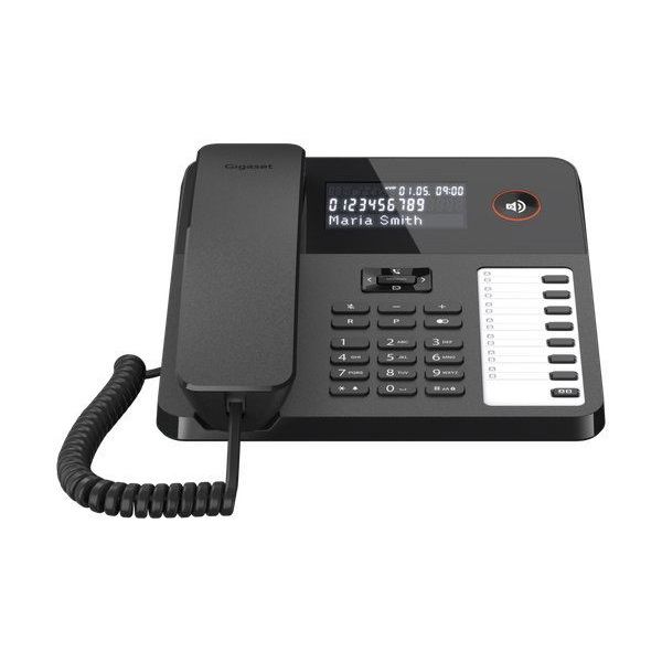 Gigaset Telefon DESK 600 fekete telefon