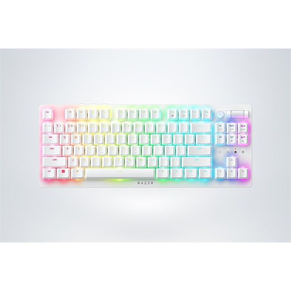 Razer DeathStalker V2 Pro TKL US vezeték nélküli fehér (Red switch) billentyűzet