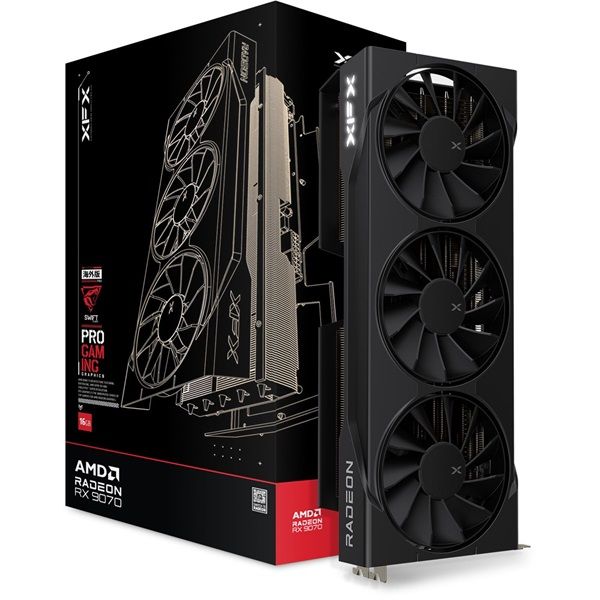 XFX Swift Radeon RX 9070 OC Triple Fan Gaming Edition AMD 16GB GDDR6 256bit PCIe videókártya