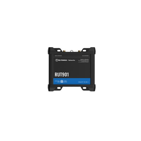 Teltonika RUT901 3x10/100 FE LAN 1x10/100FE LAN/WAN 2xminiSIM slot 2,4GHz WiFi 4G/LTE CAT4 Vezeték nélküli ipari router