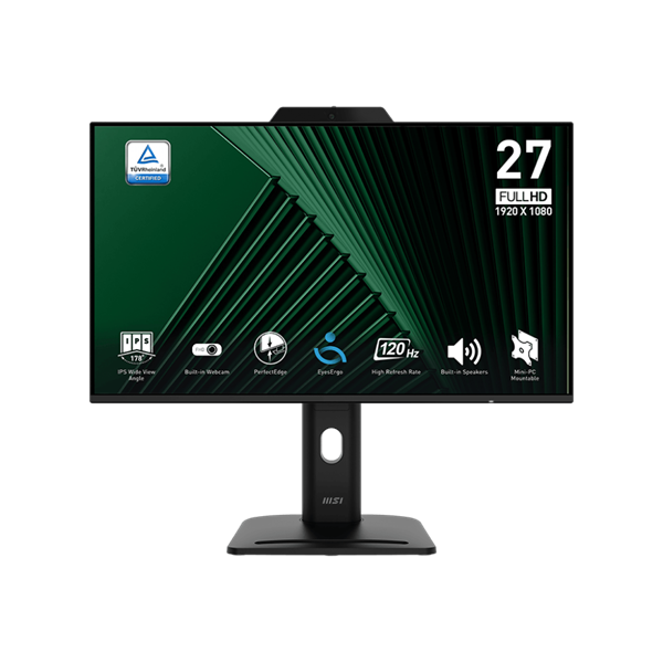 MSI 27" Business PRO MP272PMG FHD IPS 120Hz DP/HDMI/VGA fekete monitor