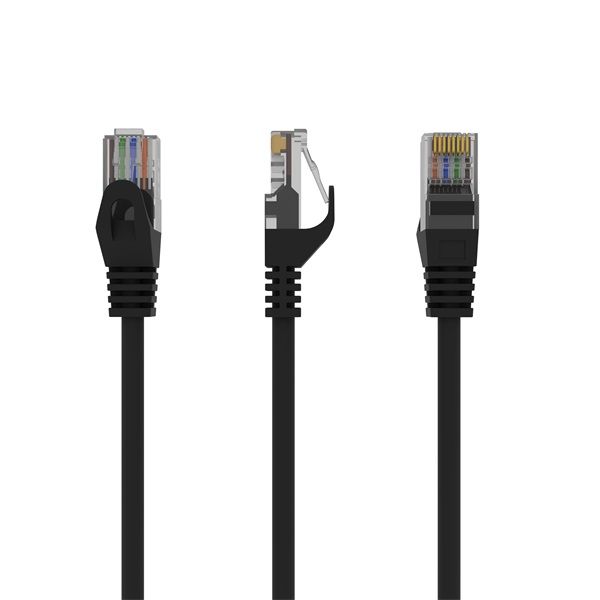 Gembird PP6U-1M/BK 1m RJ45 CAT6 UTP M/M fekete kábel