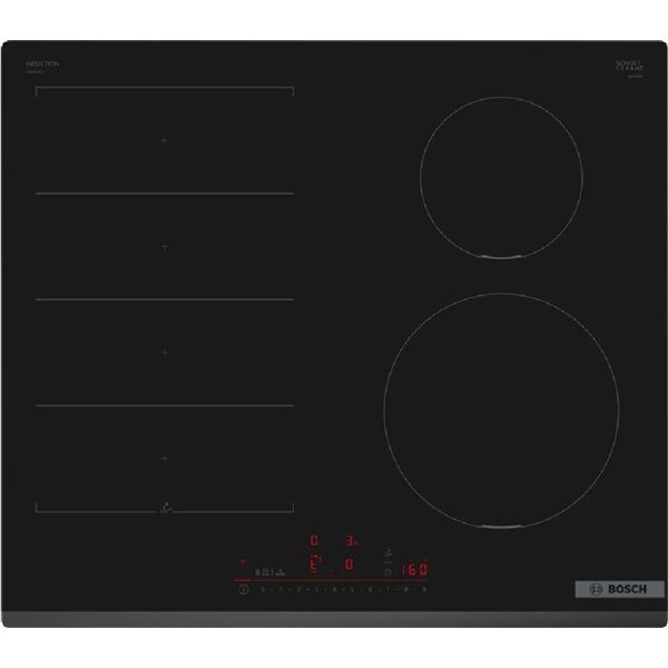 Bosch PIX631HC1E fekete, beépíthető, indukciós, főzőzóna: 4, beépíthető méret: 56cm, főzőlap
