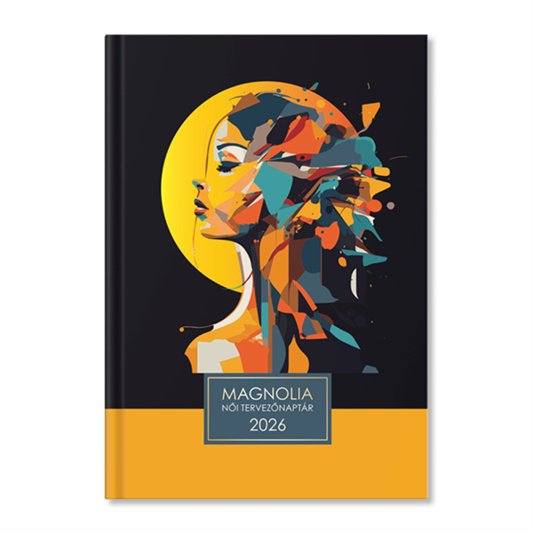 Period Magnólia Face 2026 B6 napi beosztású női tervező határidőnapló