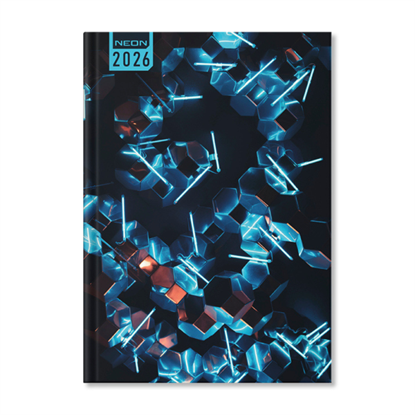 Period Neon Ice 2026 B6 heti beosztású határidőnapló