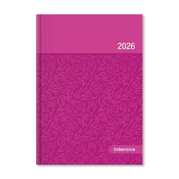 Period Intensive 2026 B6 heti beosztású pink lakk határidőnapló