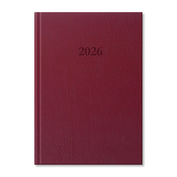 Period Standard 2026 B5 heti beosztású bordó műbőr határidőnapló