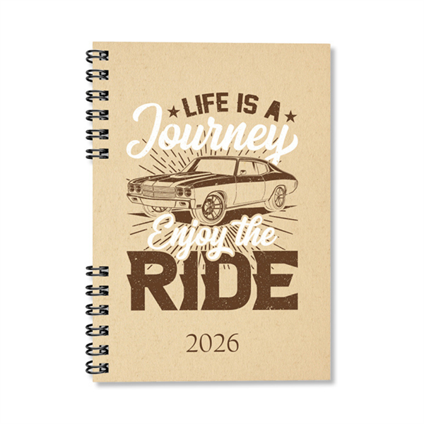 Period Eco Ride 2026 A5 heti beosztású spirálos határidőnapló