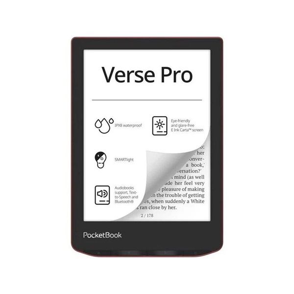 PocketBook PB634 Verse Pro 6" piros E-Book olvasó