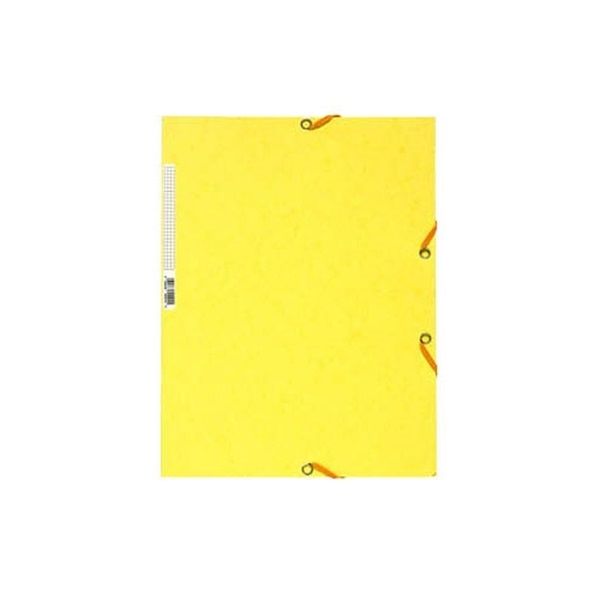 Exacompta A4 prespán citromsárga gumis mappa