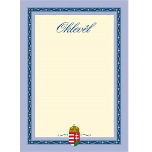 PD A/4 álló címeres III. oklevél