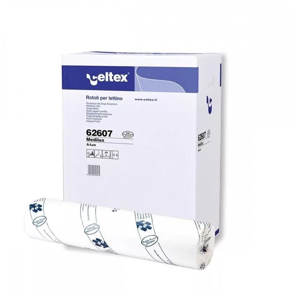 Celtex OL2RCR60 ragasztott 60 cm széles 6 tek/csom, 2 rétegű cellulóz orvosi lepedő