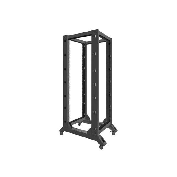 Lanberg OR01-6832-B 19" 32U SZÉL:600mm MÉLY:800mm MAG:1694mm lapraszerelt fekete rack keret
