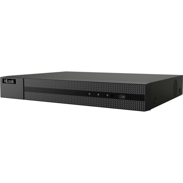 HiLook NVR-108MH-C/8P /8 csatorna/H265+/80Mbps rögzítés/1x SATA/8x PoE (75W)/ hálózati rögzítő (NVR)
