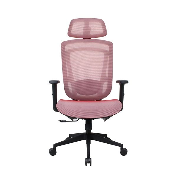 IRISOffice Nimbus piros ergonómikus, szövet-hálós irodai forgószék fej és háttámasszal