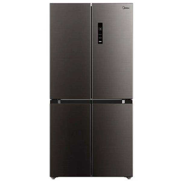 Midea MDRF632FIE28 fekete, négyajtós, Hűtő:305L, Fagyasztó:169L, No frost hűtőszekrény