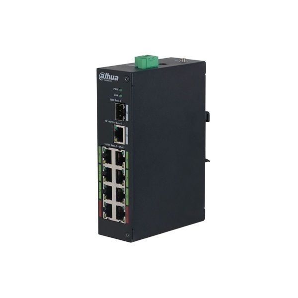 Dahua LR2110-8ET-120-V2 8x10/100 Mbps PoE + 1x1 Gbps RJ-45 + 1x1 Gbps SFP Uplink/120W/nem menedzselhető ePoE Switch