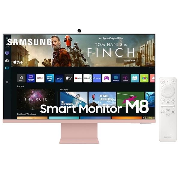 Samsung 32" M8 S32BM80PUU 4K UHD VA USB/Bluetooth/WiFi pink SMART monitor távirányítóval