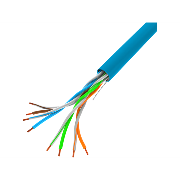 Lanberg LCU5-10CC-0305-B UTP CCA 100Mb/s 100MHz 305m árnyékolatlan réz bevonatú alumínium kék fali kábel