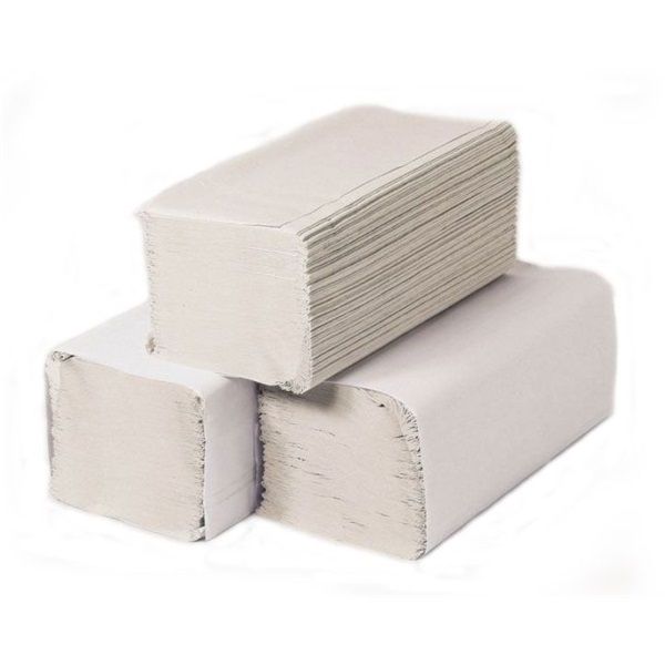 Hajtogatott kéztörlő  &quot;Z&quot; 1 rétegű natúr 250db/cs