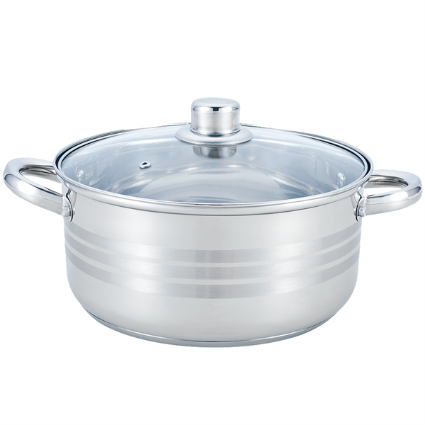 TOO KT-215  3 L-es fazék/lábas fedővel, 20cm-es konyhai rozsdamentes edény