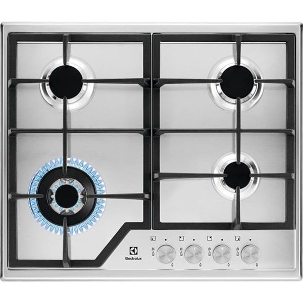 Electrolux KGS 6436SX inox, beépíthető, gáz, főzőzóna: 4, beépíthető méret: 56cm, főzőlap