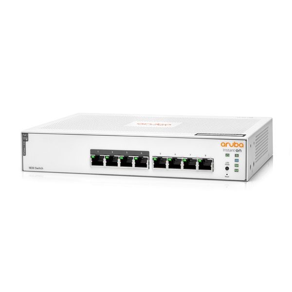 Aruba Instant On JL811A 1830 8xGbE LAN 4xPoE LAN port smart menedzselhető PoE (65W) switch