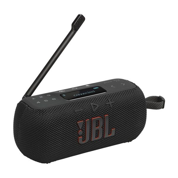 JBL Tuner 3 fekete hordozható Bluetooth FM/DAB rádiós hangszóró
