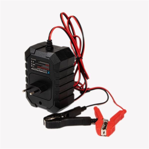 IRIS TOOLS ITBC-1000 Intelligens automata akkumulátor töltő motorkerékpárhoz, 6V/12V 1,5A, digitális kijelzővel, javító