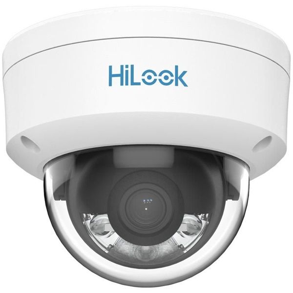 HiLook IPC-D129HA(2.8mm) /Kültéri/2MP/2,8mm/Láthatófény 30m/DWDR/IK08/MD 2.0/ColorVu PoE IP dóm kamera