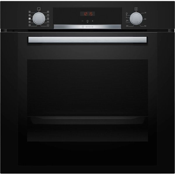Bosch HRA334EB0 fekete, beépíthető, sütőtér: 71L, grill, légkeverés, hidrolitikus, sütő
