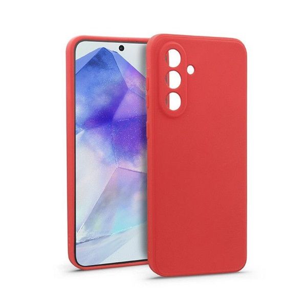 Haffner HF272042 Samsung SM-A556 Galaxy A55 5G Soft piros szilikon tok