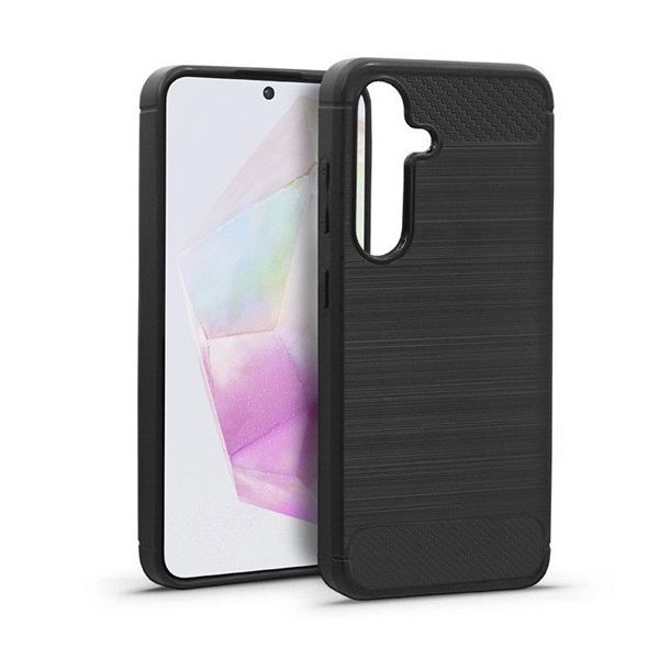 Haffner HF271748 Samsung SM-A356 Galaxy A35 5G Carbon fekete szilikon tok