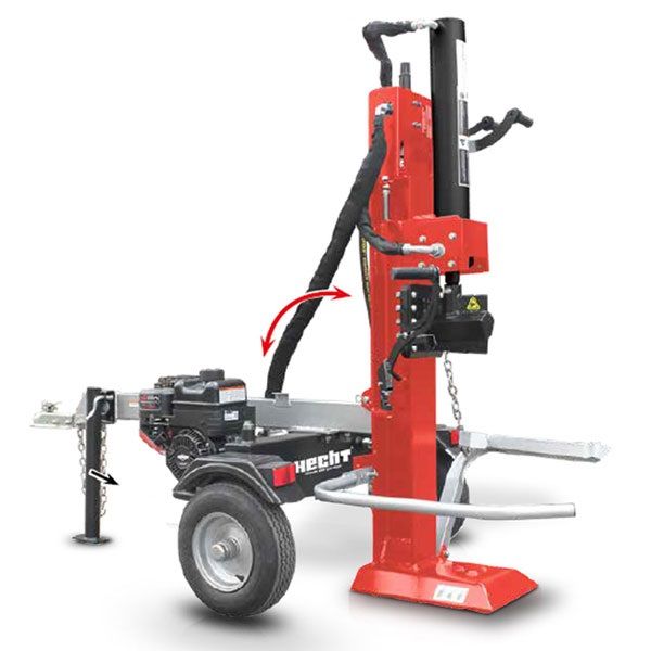 Hecht 6422 B&amp;S motoros vontatható rönkhasító