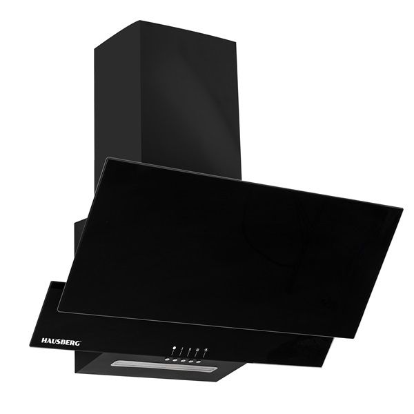 Hausberg HB-1805NG fekete, szabadonálló, döntött, méret:60 cm, zajszint:56 dB, páraelszívó