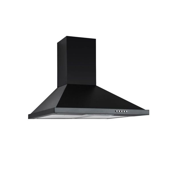 Hausberg HB-1260NG fekete, szabadonálló, kürtős, méret:59,9 cm, zajszint:56 dB, páraelszívó