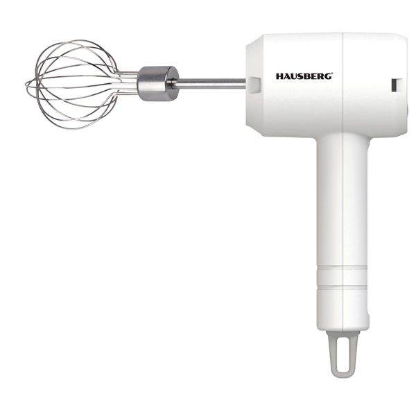 Hausberg HB-4110 20W fehér akkumulátoros kézi mixer, 800mAh