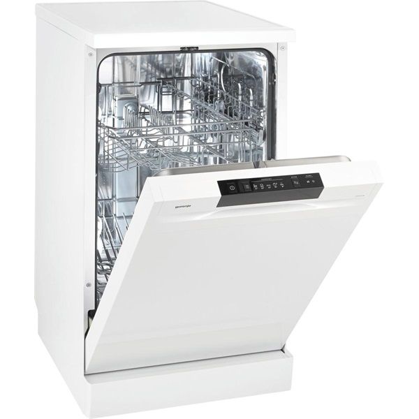 Gorenje GS520E15W fehér, programok száma: 5, keskeny szabadonálló, 9 terítékes mosogatógép 