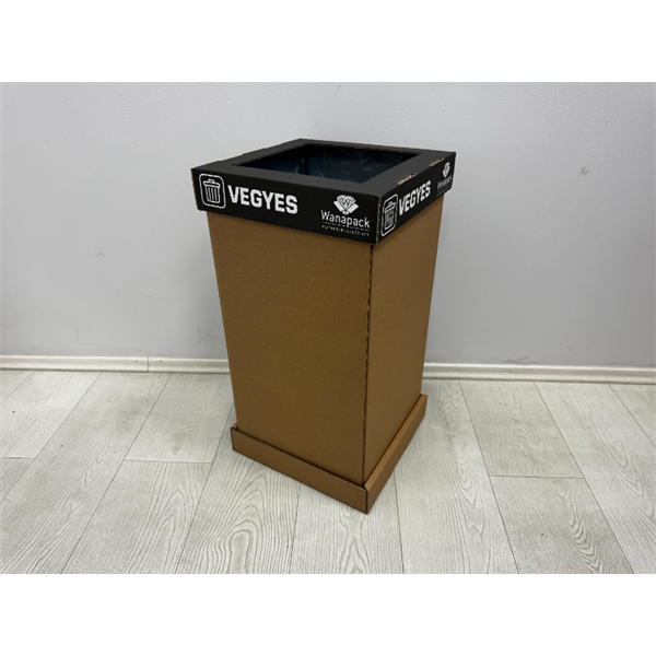 Wanapack 50 l szelektív vegyes szemetes fekete tető + palást + alj