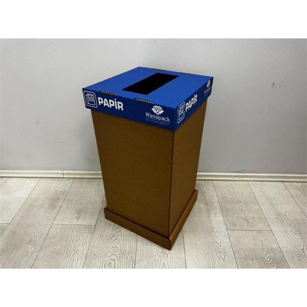 Wanapack 50 l szelektív papíros szemetes kék tető + palást + alj